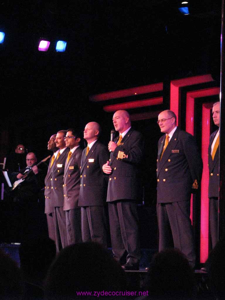 050: Carnival Fantasy, John Heald's Blogger's Cruise 2, Fun Day at Sea, Ship's Officers
