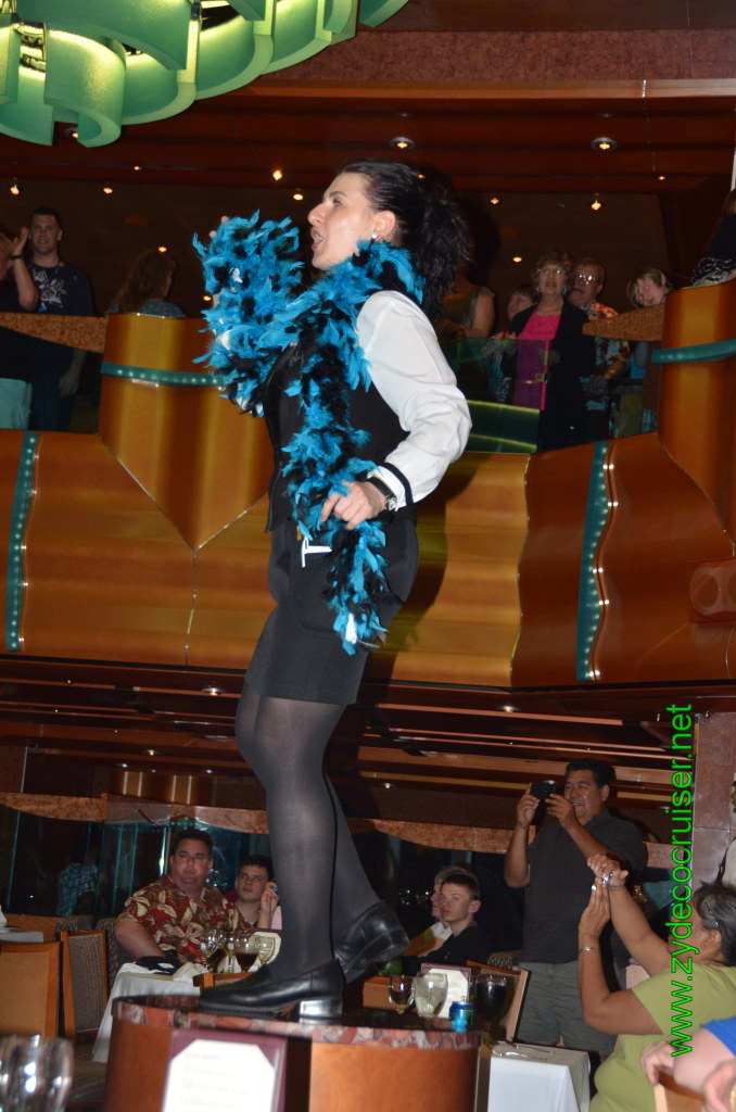 296: Carnival Magic, BC5, John Heald's Bloggers Cruise 5, Montego Bay, Jamaica, MDR Dinner, Desi, 