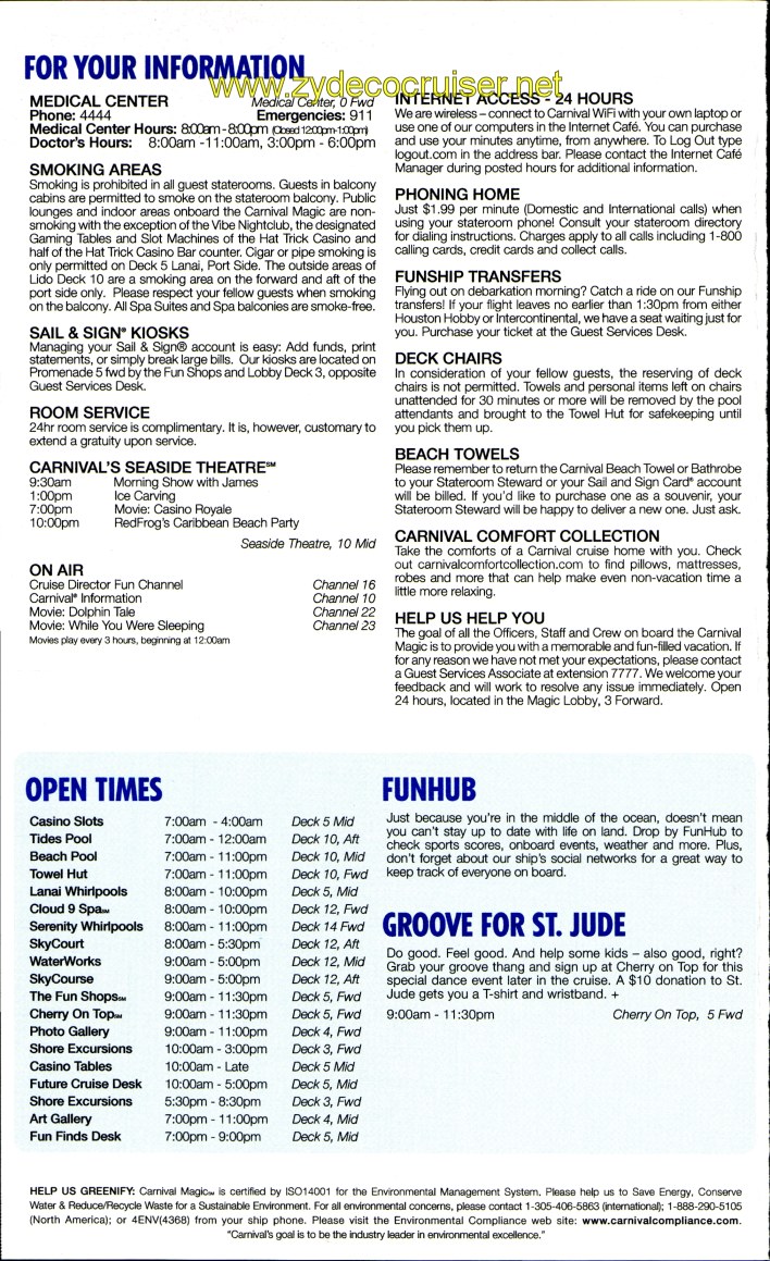 Carnival Magic Fun Times Day 3 Page 4