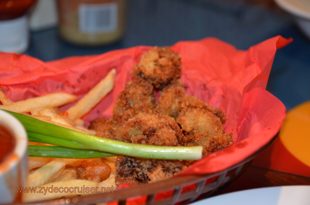 258: Carnival Conquest, Nov 17, 2011, Roatan, Sur Mer, Fish n' Chips, Fried Oysters