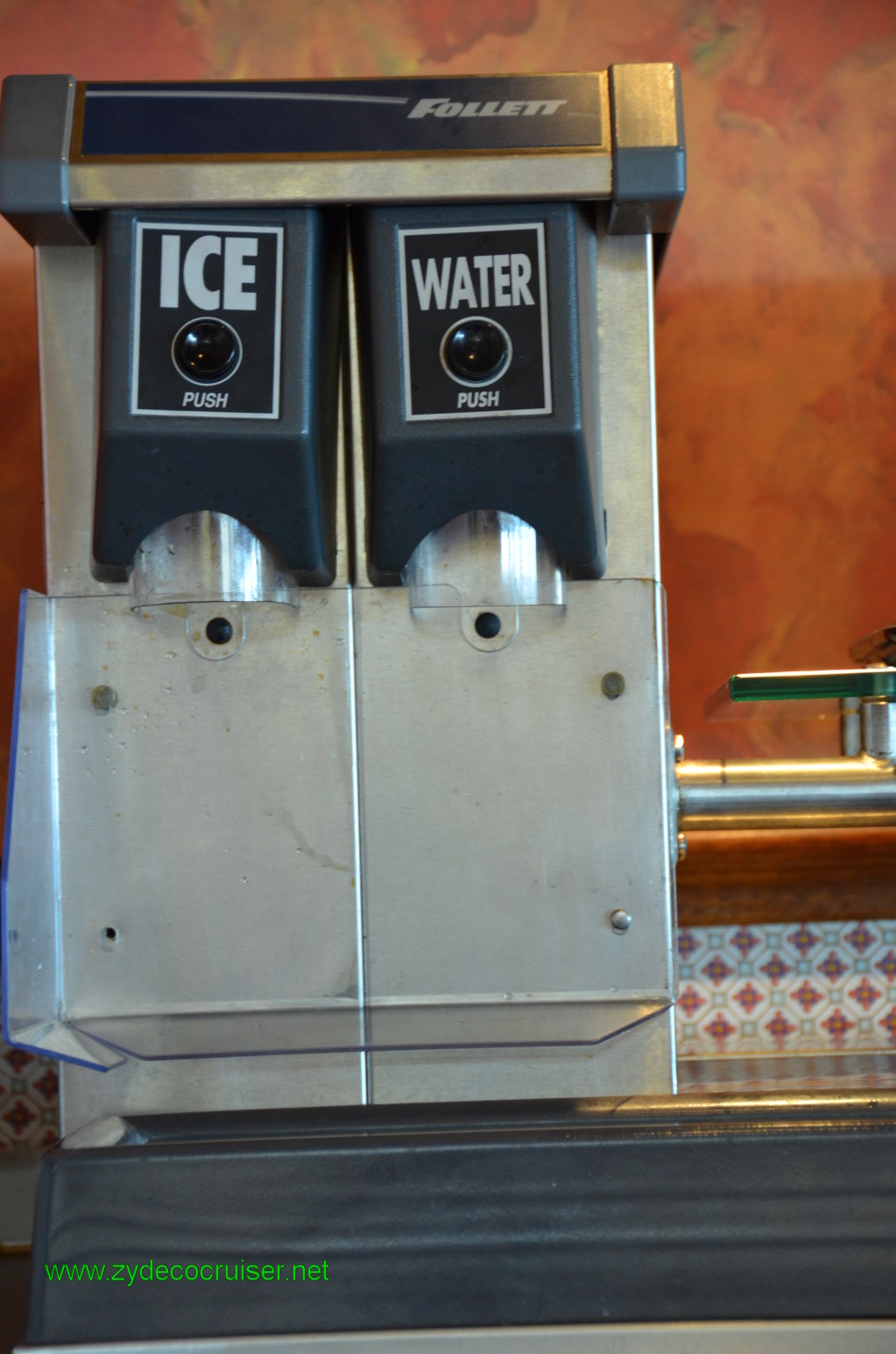 027: Carnival Conquest, Nov 18. 2011, Cozumel, Lido Drinks, Ice, Water