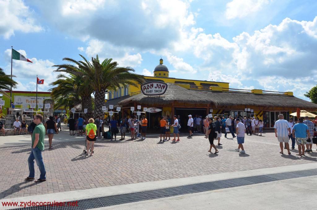 016: Carnival Conquest, Cozumel, Puerta Maya, Ron Jon, 