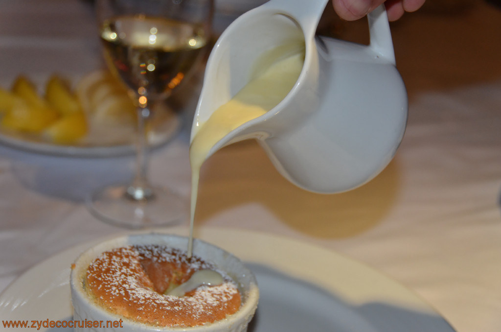 070: Carnival Conquest, Fun Day at Sea 3, MDR Dinner, Grand Marnier Soufflé, 