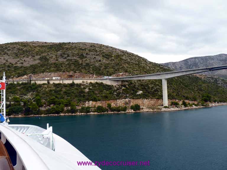 4704: Carnival Dream in Dubrovnik, Croatia - Dubrovnik Bridge - Franjo Tudjman Bridge