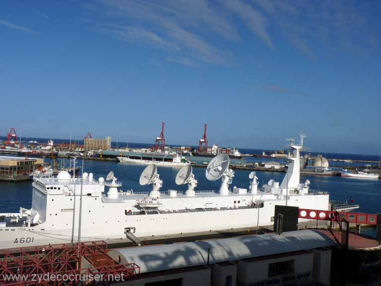 1689: Carnival Dream, Las Palmas, Canary Islands - A601 Monge French Missile Tracking Ship 7
