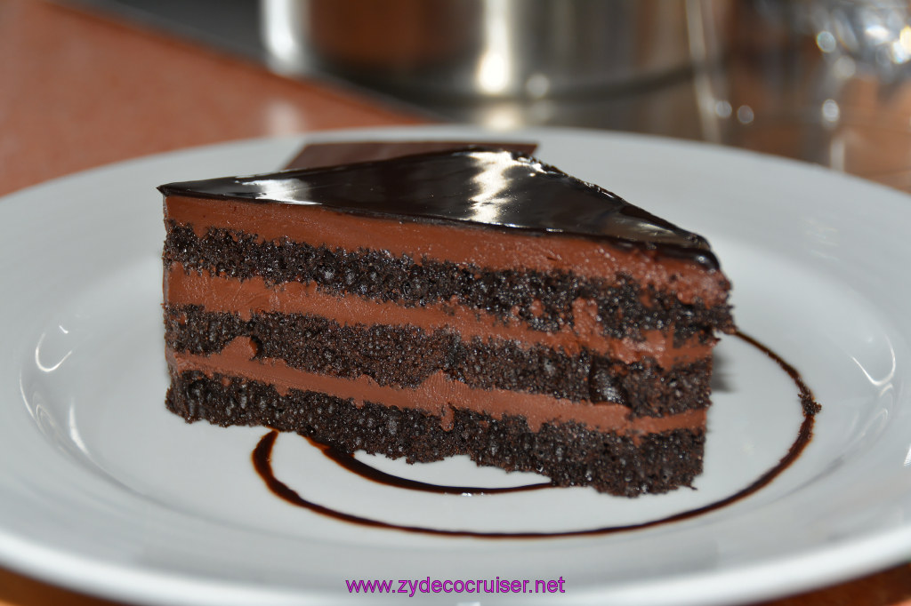 188: Carnival Dream Reposition Cruise, Grand Cayman, Room Service, Chocolate Cake, 