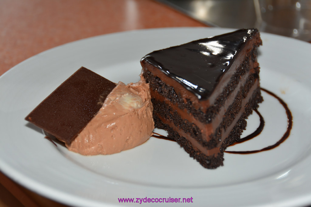 189: Carnival Dream Reposition Cruise, Grand Cayman, Room Service, Chocolate Cake, 