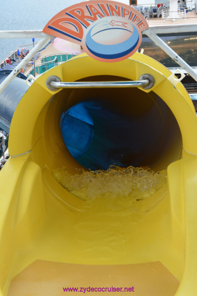 226: Carnival Dream Reposition Cruise, Grand Cayman, Drainpipe Slide Entrance, 