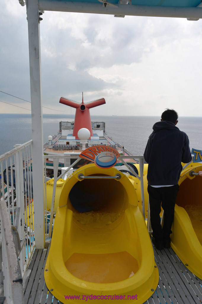 228: Carnival Dream Reposition Cruise, Grand Cayman, Drainpipe Slide Entrance, 