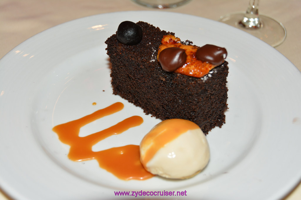 241: Carnival Dream Reposition Cruise, Grand Cayman, MDR Dinner, Almond Date Cake, 