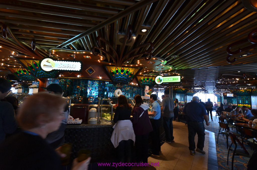 103: Carnival Elation, New Orleans, Embarkation, Swirls, Salad Bar, 