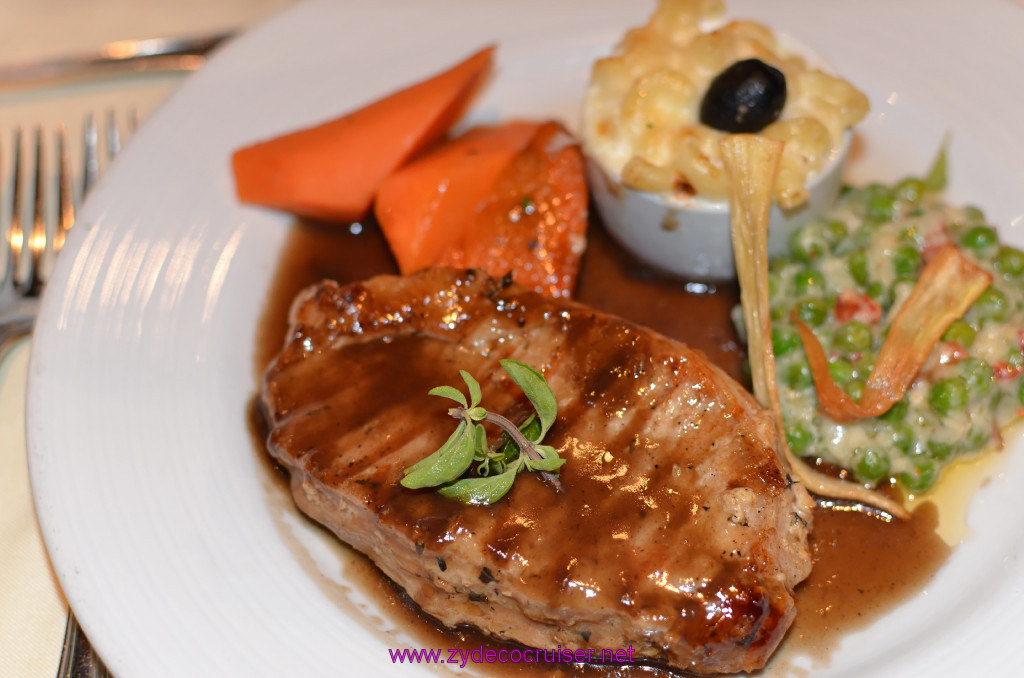 Carnival Elation, MDR Dinner, Grilled Marinated Pork Steak, 