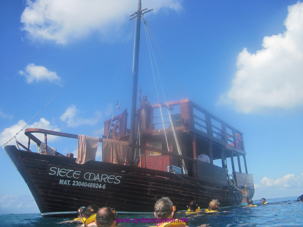 055: Carnival Elation Cruise, Cozumel, Two Reef Snorkeling by Boat, 