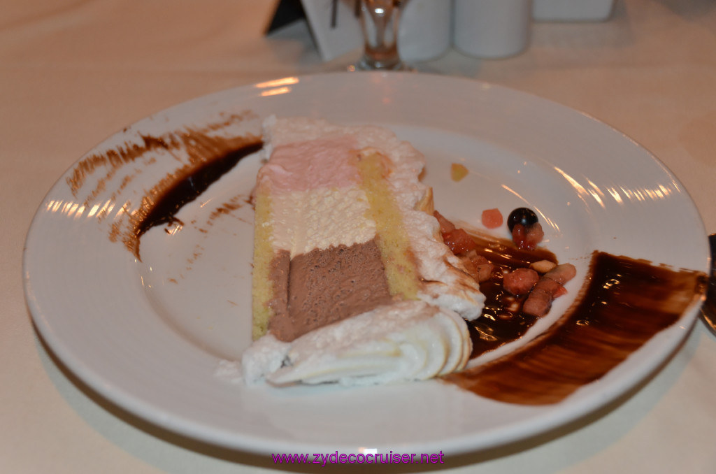 Carnival Elation, MDR Dinner, Baked Alaska, 