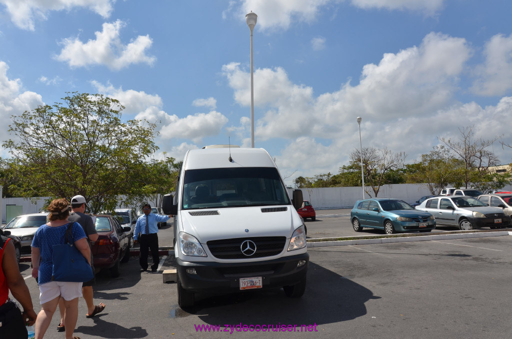 002: Carnival Elation Cruise, Cozumel, Cozumel Bar Hop, Nice Mercedes Van!