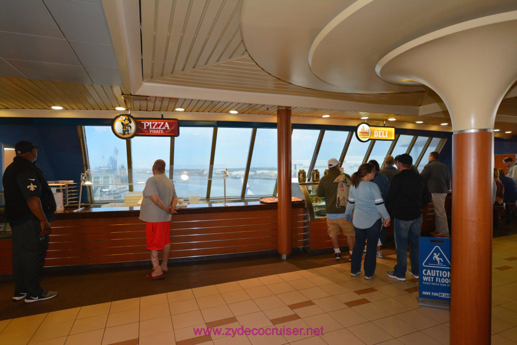 003: Carnival Fantasy, Mobile, Embarkation, Pizza and Deli Stations