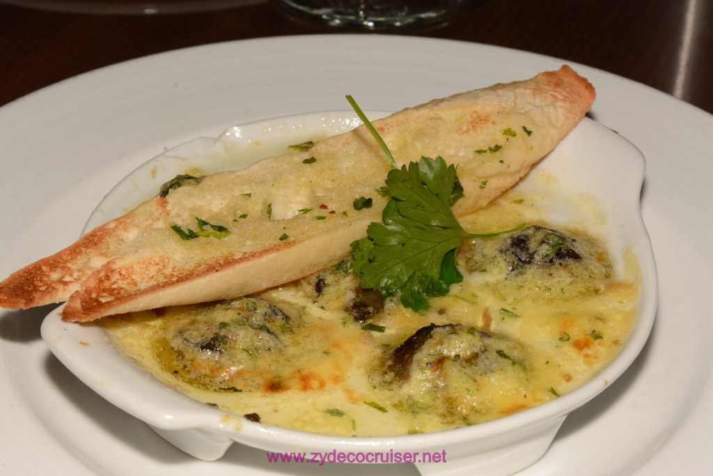 Carnival Freedom, American Table, Dinner 5, Escargots Bourguignonne