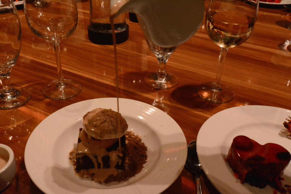 387: Carnival Horizon Transatlantic Cruise, Lisbon, MDR Dinner, Chocolate Tres Leche