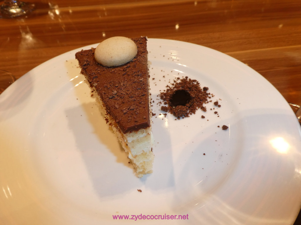 043: Carnival Horizon Transatlantic Cruise, Sea Day 5, MDR Dinner, Boston Cream Cake