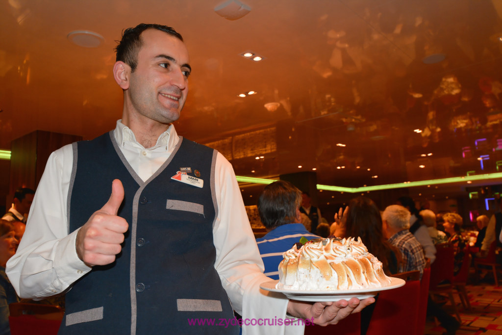 010: Carnival Horizon Transatlantic Cruise, Sea Day 8, Last Day, Baked Alaska