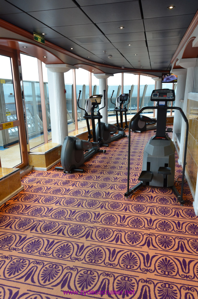 098: Carnival Legend British Isles Cruise, Dover, Embarkation, Gymnasium, 