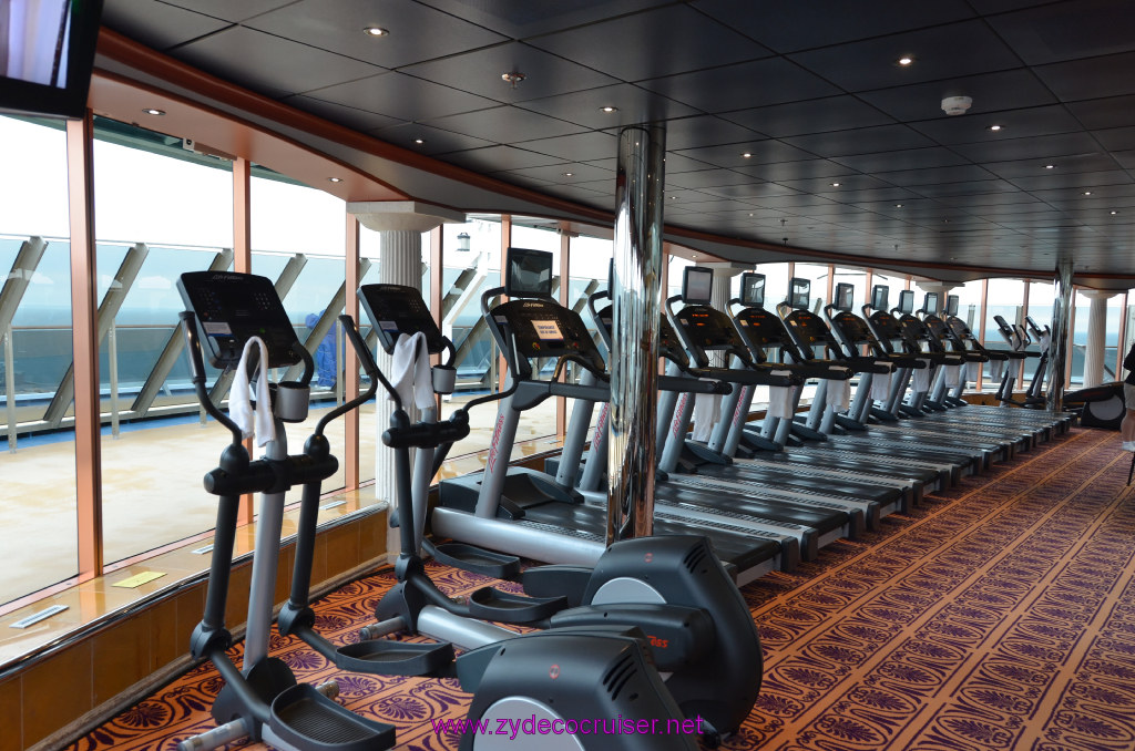 099: Carnival Legend British Isles Cruise, Dover, Embarkation, Gymnasium, 