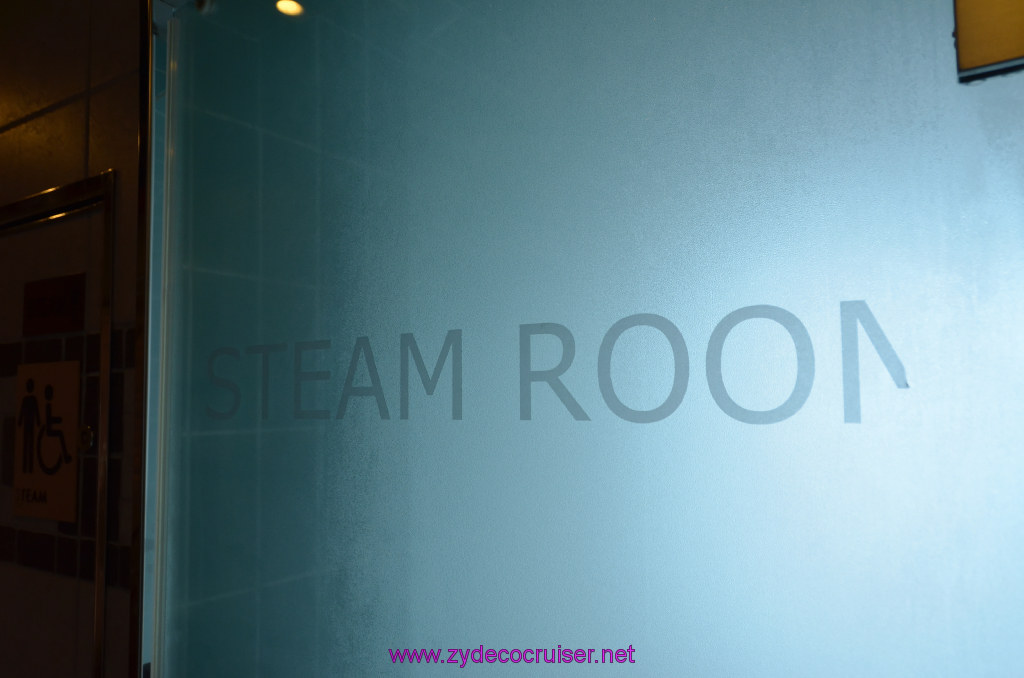 124: Carnival Legend British Isles Cruise, Dover, Embarkation, Men's Steam Room, 