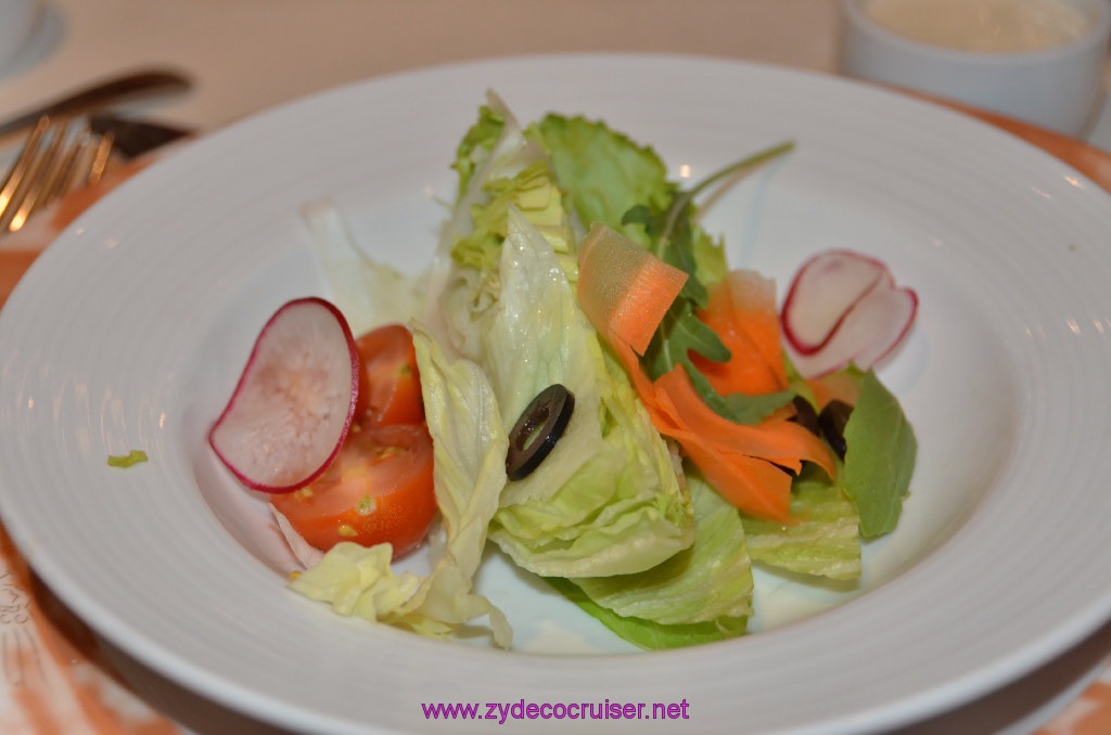 192: Carnival Legend British Isles Cruise, Dover, Embarkation, MDR Dinner, Heart of Iceberg Lettuce