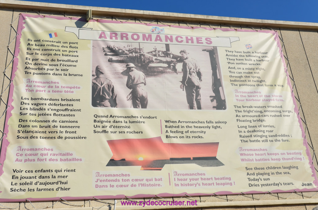 055: Carnival Legend British Isles Cruise, Le Havre, D Day Landing Beaches, Arromanches, 