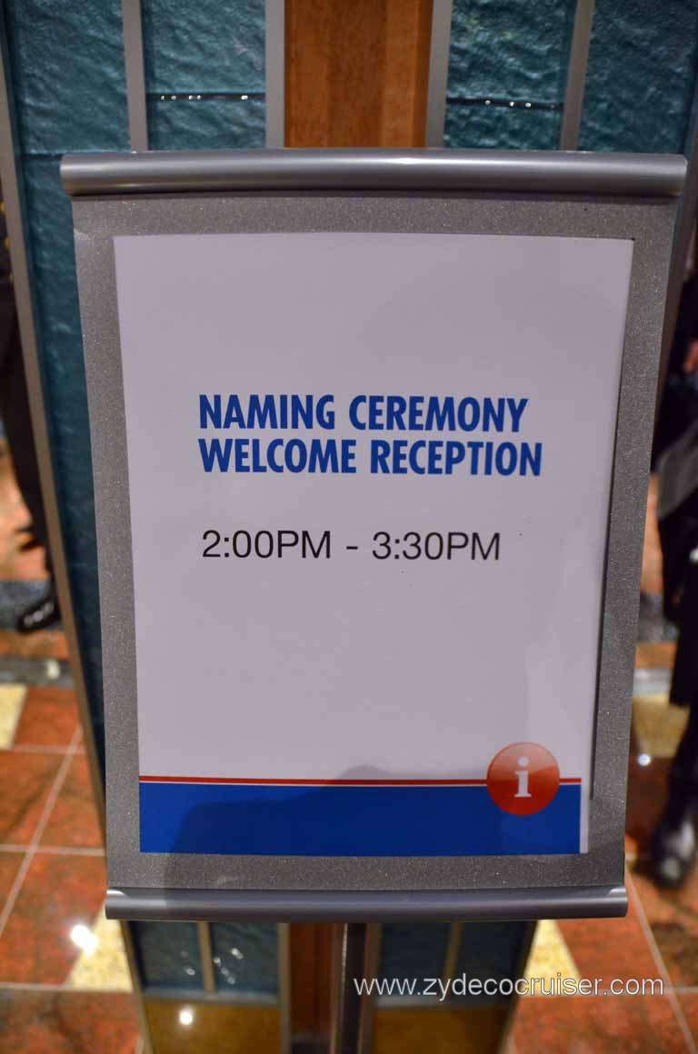 302: Carnival Magic Inaugural Cruise, Grand Mediterranean, Venice, Naming Ceremony, Welcome Reception