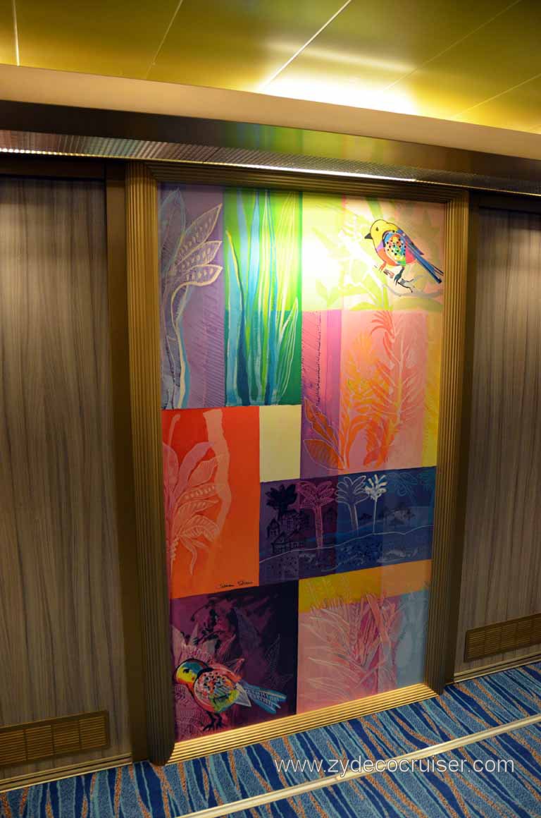 401: Carnival Magic Inaugural Cruise, Grand Mediterranean, Venice, Hallway Art, 