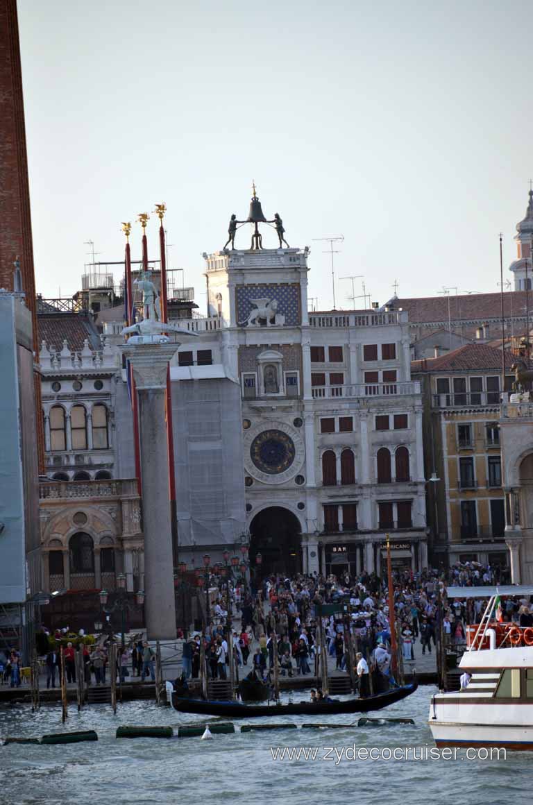 445: Carnival Magic Inaugural Cruise, Grand Mediterranean, Venice, Venice Sailaway, San Marco Clock Tower