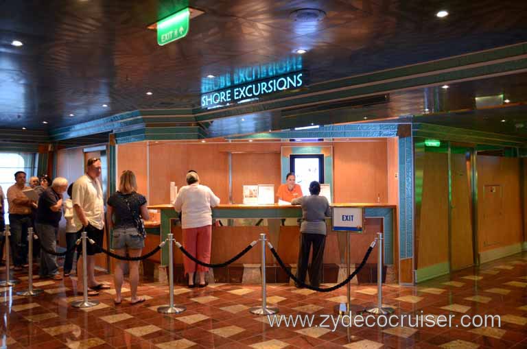 013: Carnival Magic Inaugural Cruise, Sea Day 1, Shore Excursions