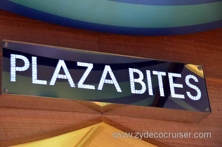 059: Carnival Magic Inaugural Cruise, Sea Day 1, Plaza Bites