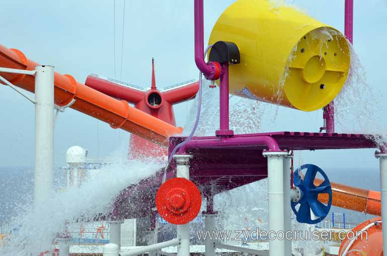 121: Carnival Magic Inaugural Cruise, Sea Day 1, Waterworks, Power Drencher, 