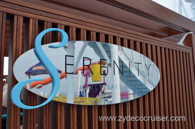 122: Carnival Magic Inaugural Cruise, Sea Day 1, Serenity, 