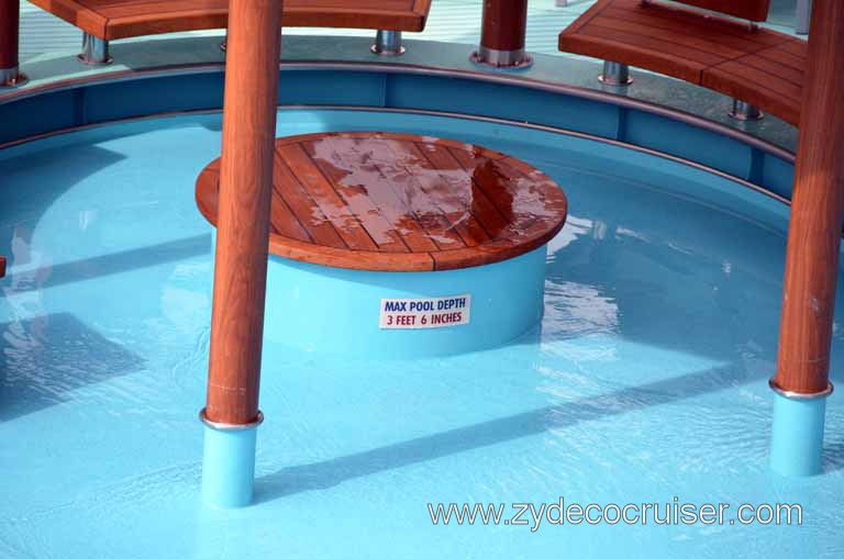 140: Carnival Magic Inaugural Cruise, Sea Day 1, Beach Pool Gazebo, 