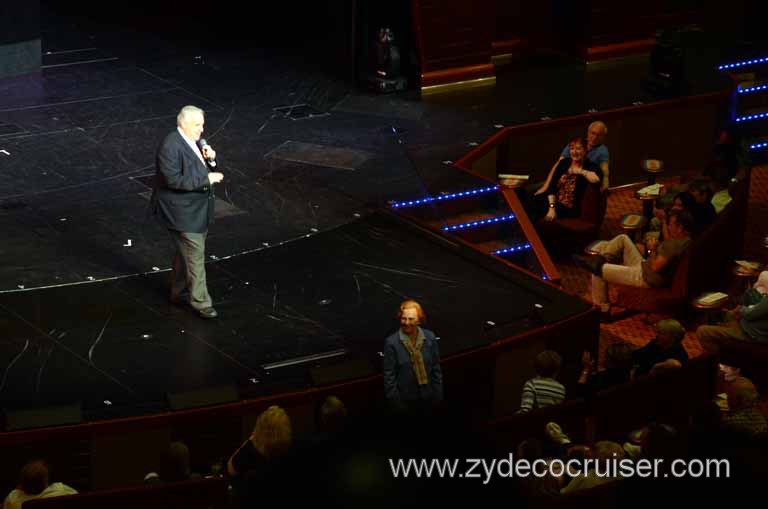 193: Carnival Magic Inaugural Cruise, Sea Day 1, John Heald, Welcome Aboard Show, 