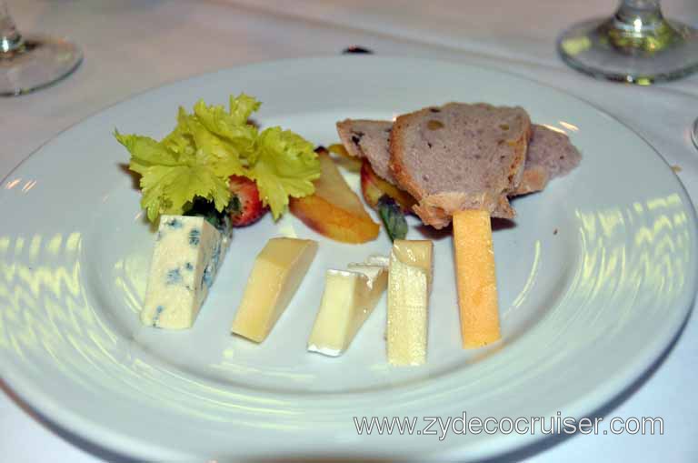 144: Carnival Magic, Inaugural Cruise, Sea Day 2, Dinner, Cheese Plate