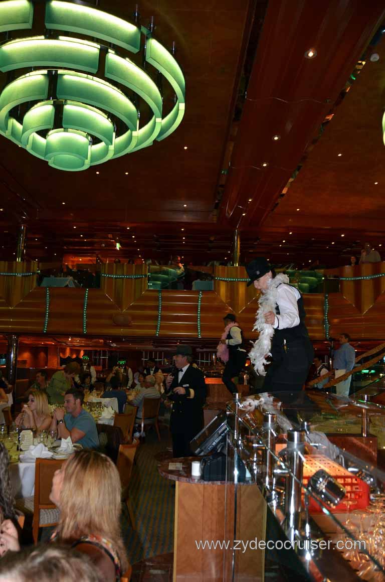 258: Carnival Magic Inaugural Voyage, Livorno, Dinner, Dancers 