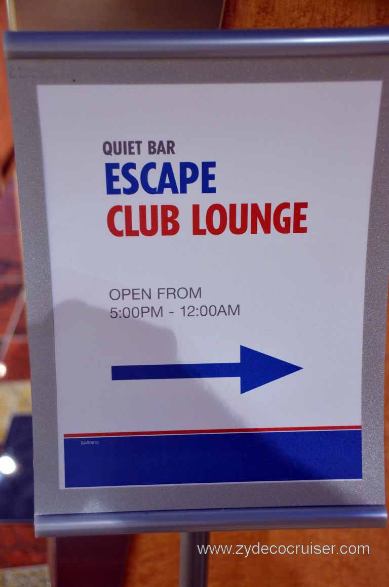 057: Carnival Magic Inaugural Voyage, Monte Carlo, Sea Day 3, Escape Club Lounge