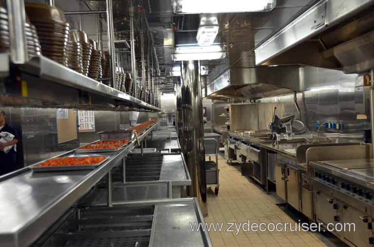 087: Carnival Magic, Mediterranean Cruise, Sea Day 1, Galley Tour, 