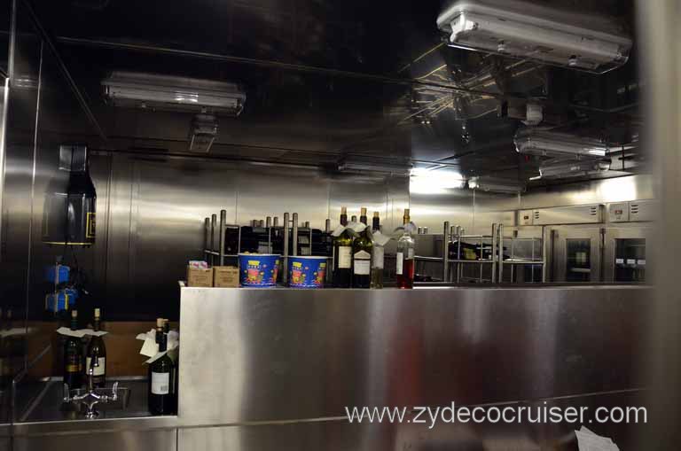 119: Carnival Magic, Mediterranean Cruise, Sea Day 1, Galley Tour, Wine Room