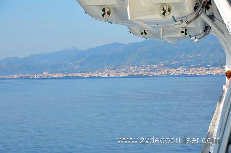003: Carnival Magic, Mediterranean Cruise, Sea Day 1, Straits of Messina, 