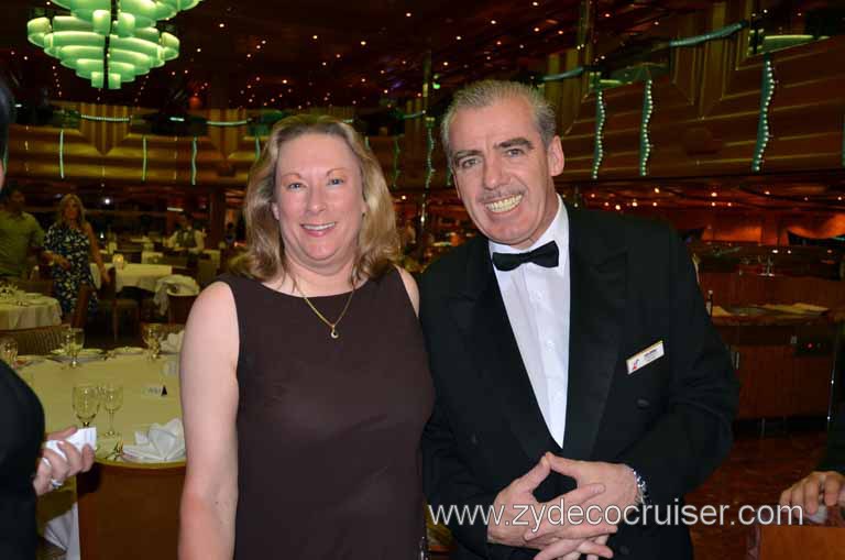 146: Carnival Magic, Mediterranean Cruise, Sea Day 2, Dinner, Elegant Night 2, Elizabeth and Ken