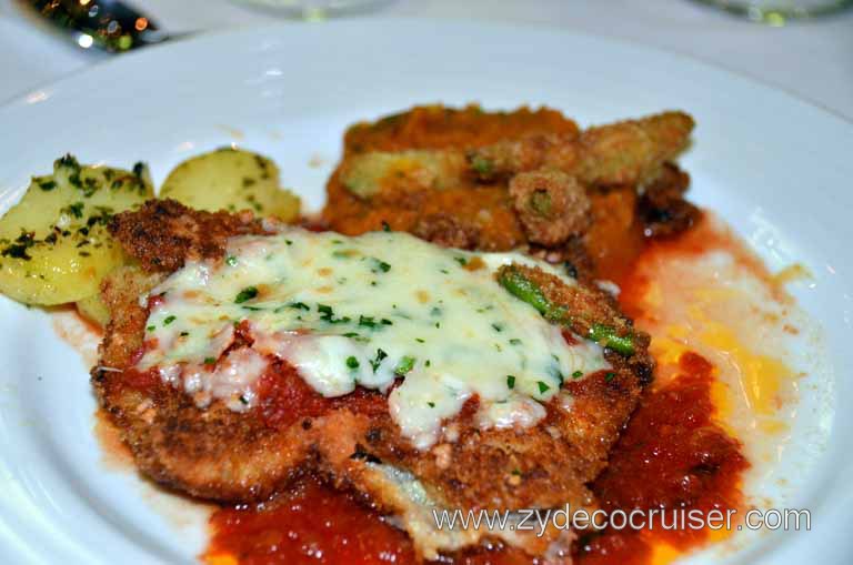 447: Carnival Magic, Messina, Dinner, Veal Parmigiana