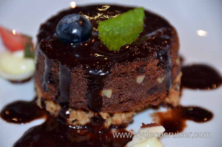 030: Carnival Magic, Mediterranean Cruise, Sea Day 3, MDR Lunch, Chocolate Brownie Melting Tart, 