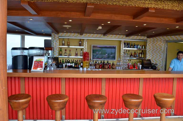 059: Carnival Magic, Mediterranean Cruise, Sea Day 3, Beach Bar, 