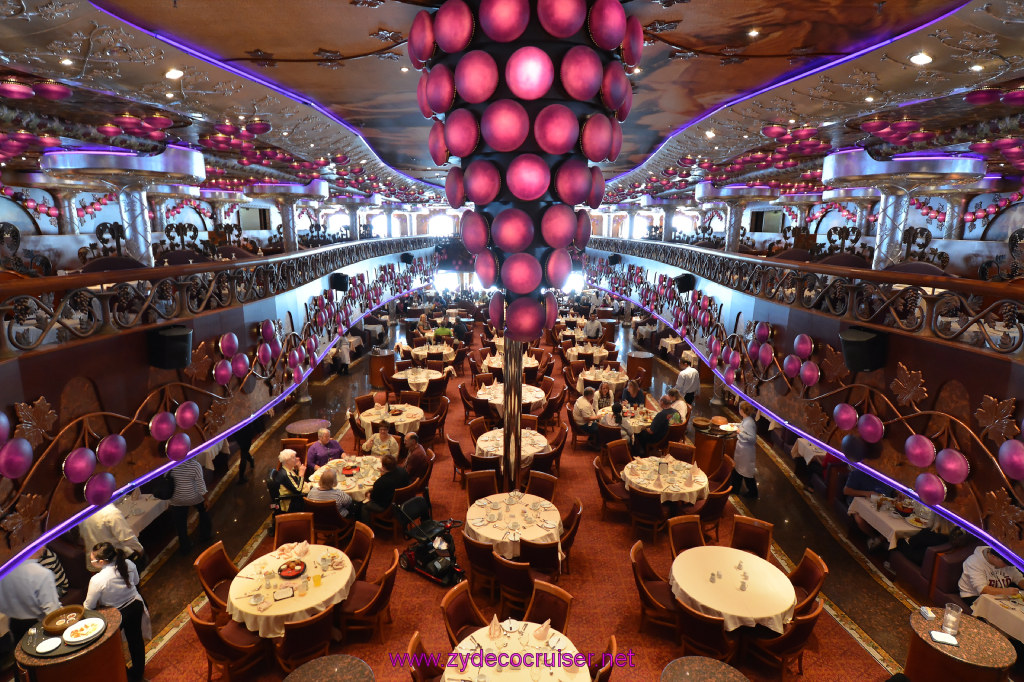 020: Carnival Miracle Alaska Cruise, Fun Day at Sea 1, Bacchus Dining Room, 