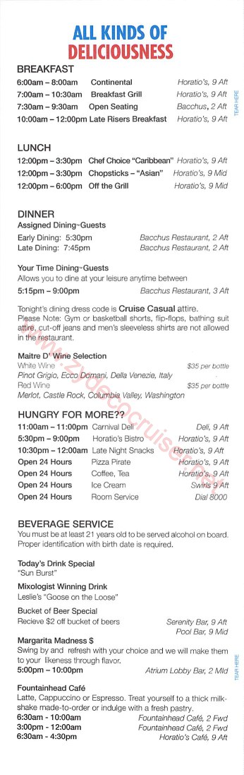 Carnival Miracle Alaska Cruise Fun Time, 8 day Glacier Bay, Day 7, Page 6